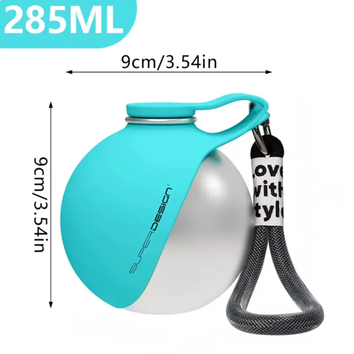 NoMoreOopsies Dog Water Bottle with Bowl
